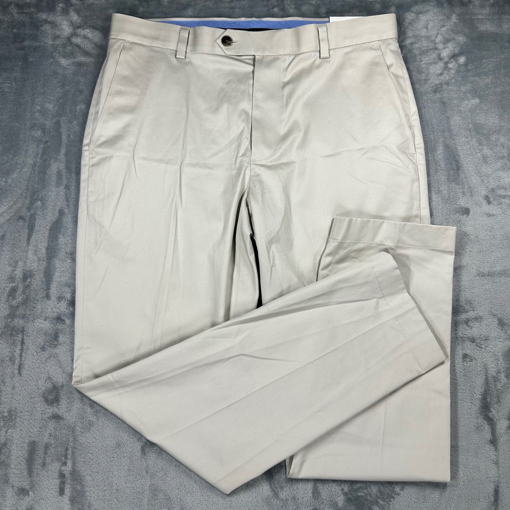 Brooks Brothers Milano Light Weight Advantage Chino Khaki Tan 33W 30L NEW